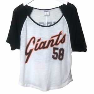 Pink Victoria’s Secret GIANTS sparkle shirt